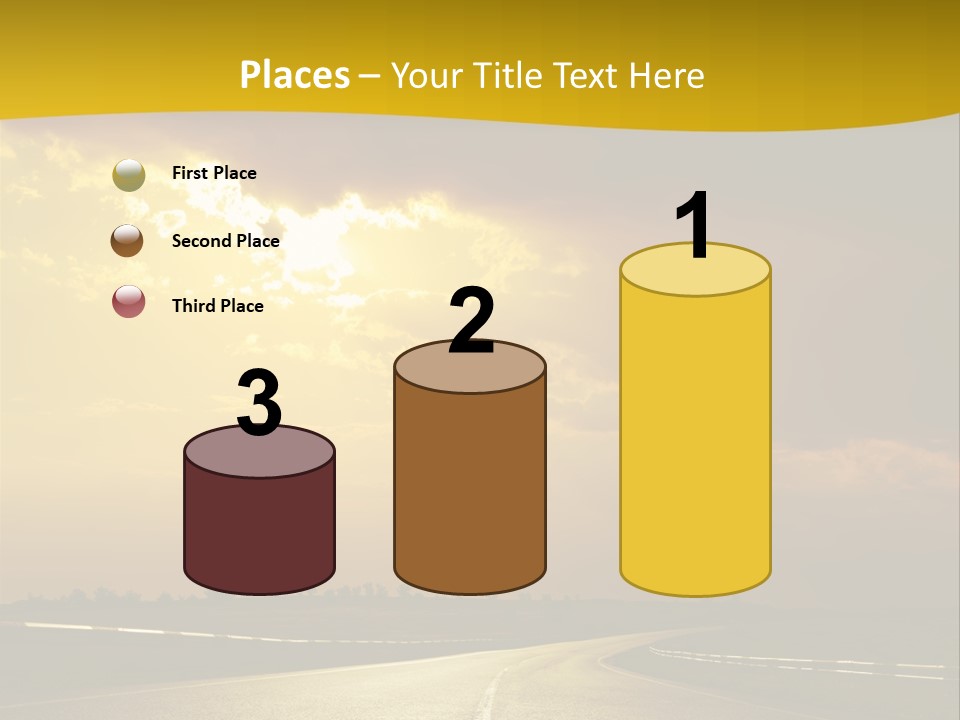 Leaf Female Yellow PowerPoint Template