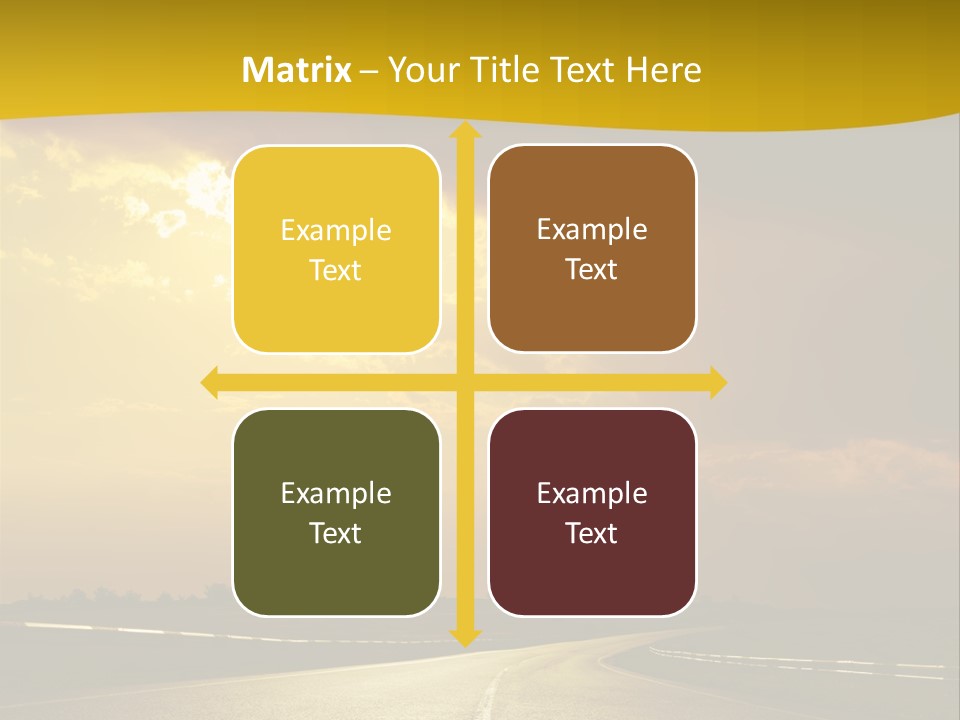 Leaf Female Yellow PowerPoint Template