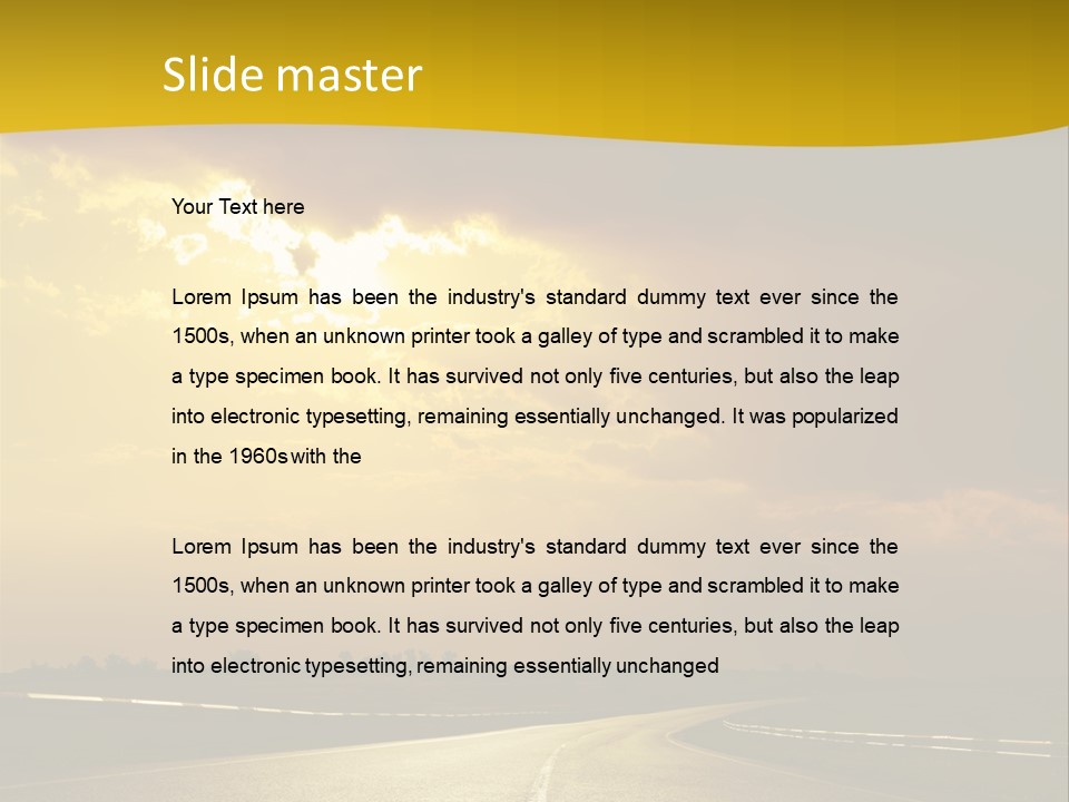 Leaf Female Yellow PowerPoint Template