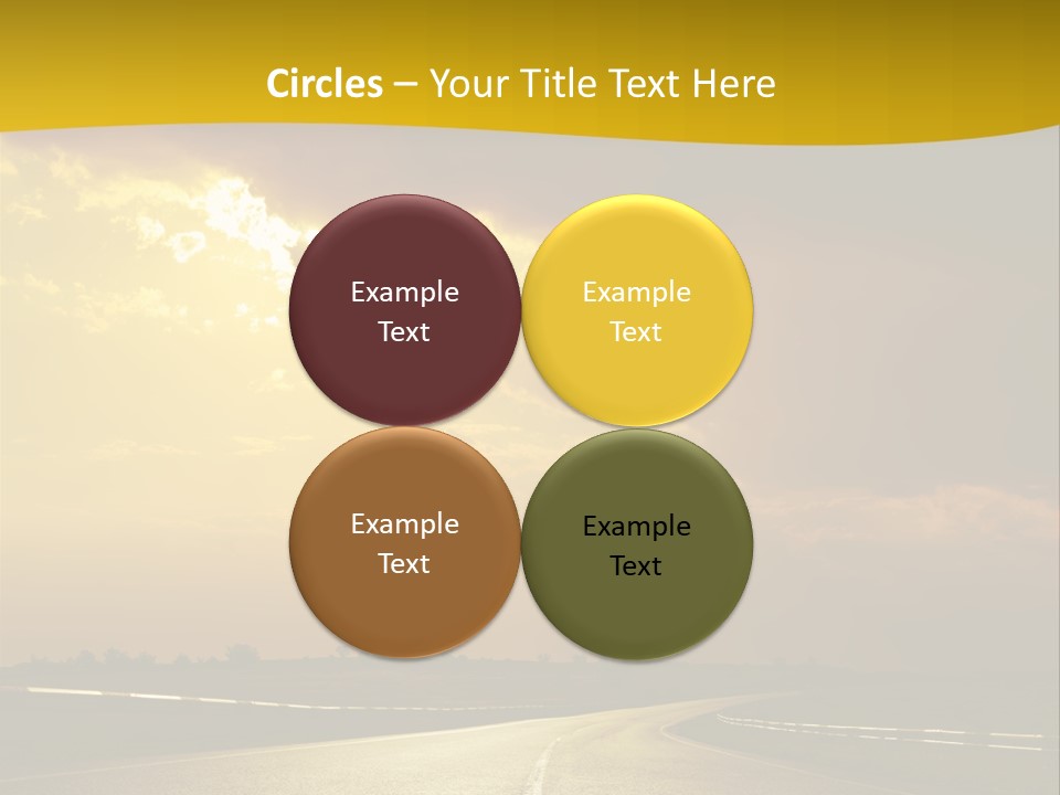 Leaf Female Yellow PowerPoint Template