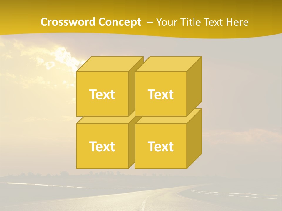 Leaf Female Yellow PowerPoint Template