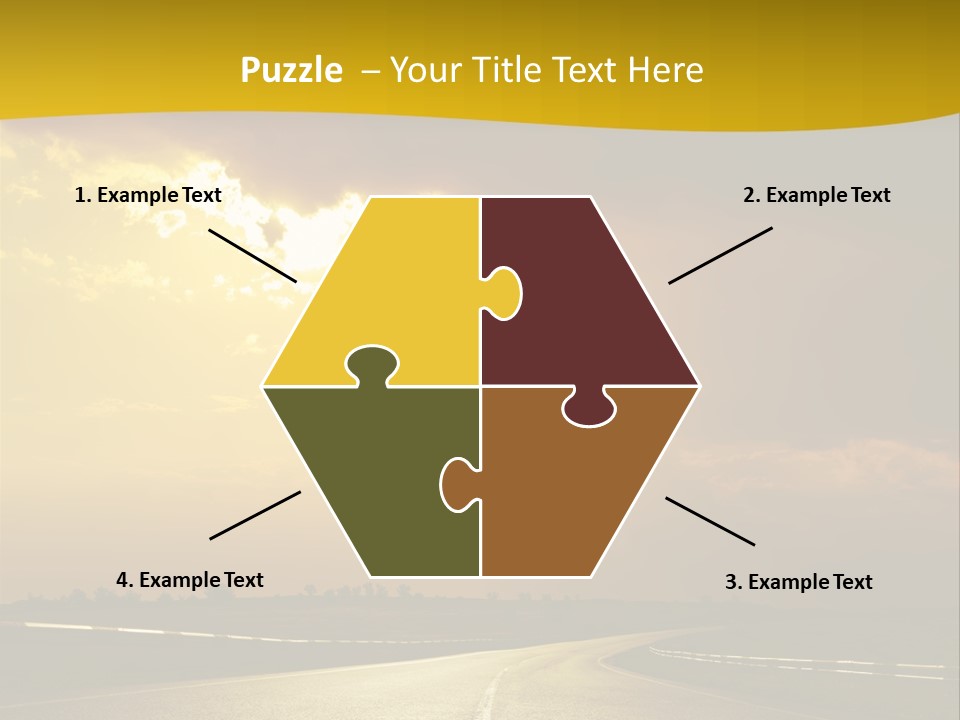 Leaf Female Yellow PowerPoint Template