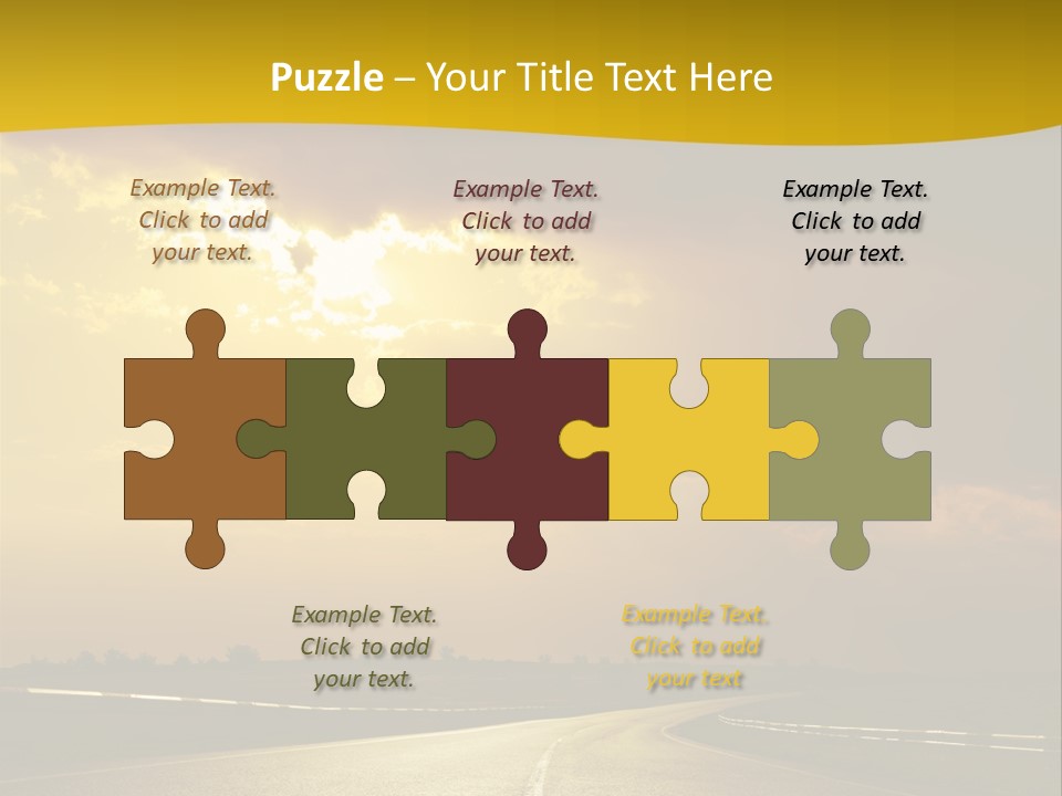 Leaf Female Yellow PowerPoint Template