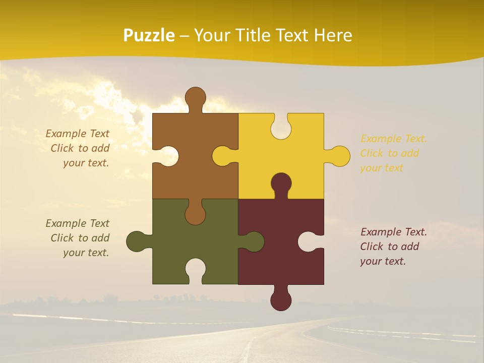 Leaf Female Yellow PowerPoint Template