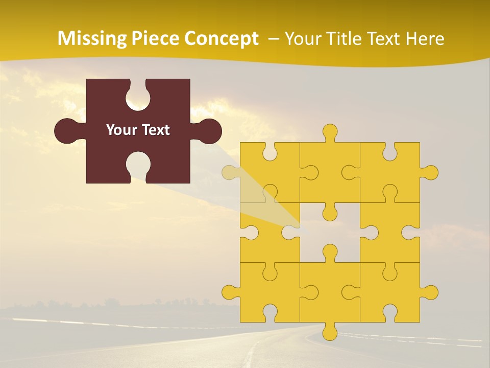 Leaf Female Yellow PowerPoint Template