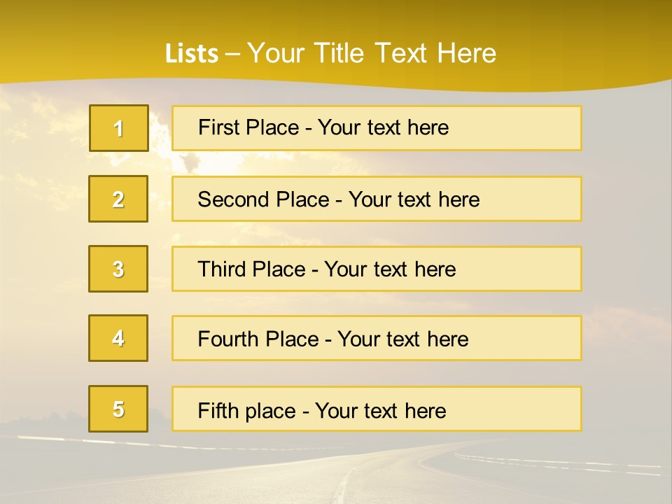 Leaf Female Yellow PowerPoint Template