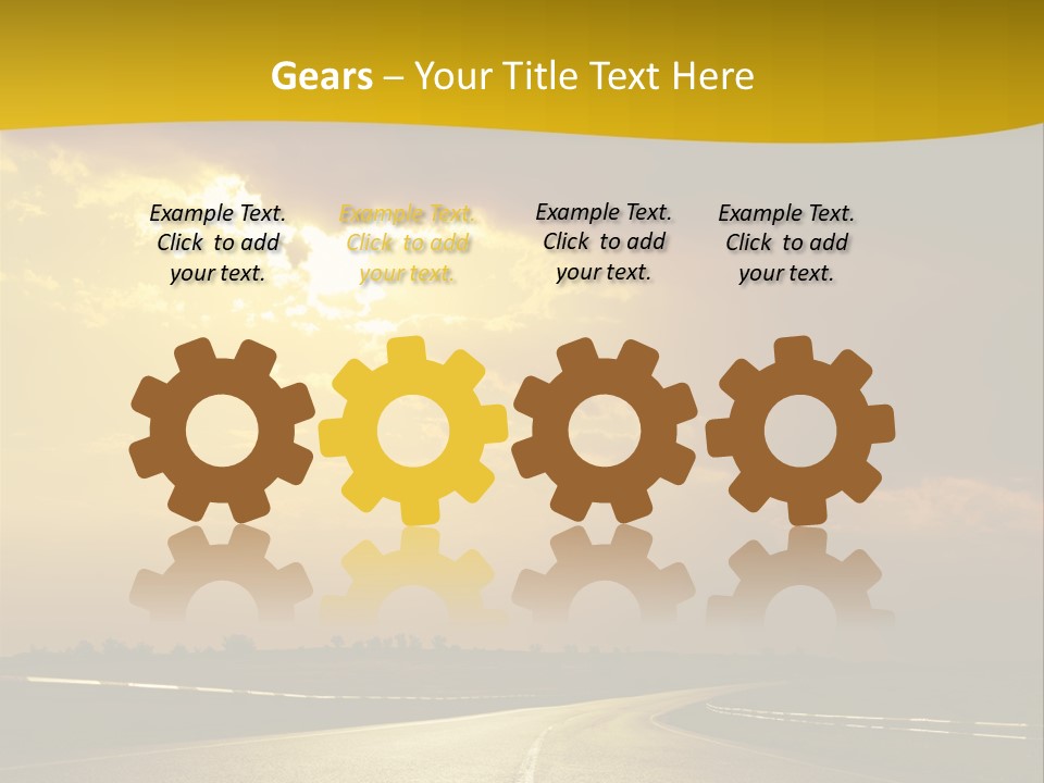 Leaf Female Yellow PowerPoint Template