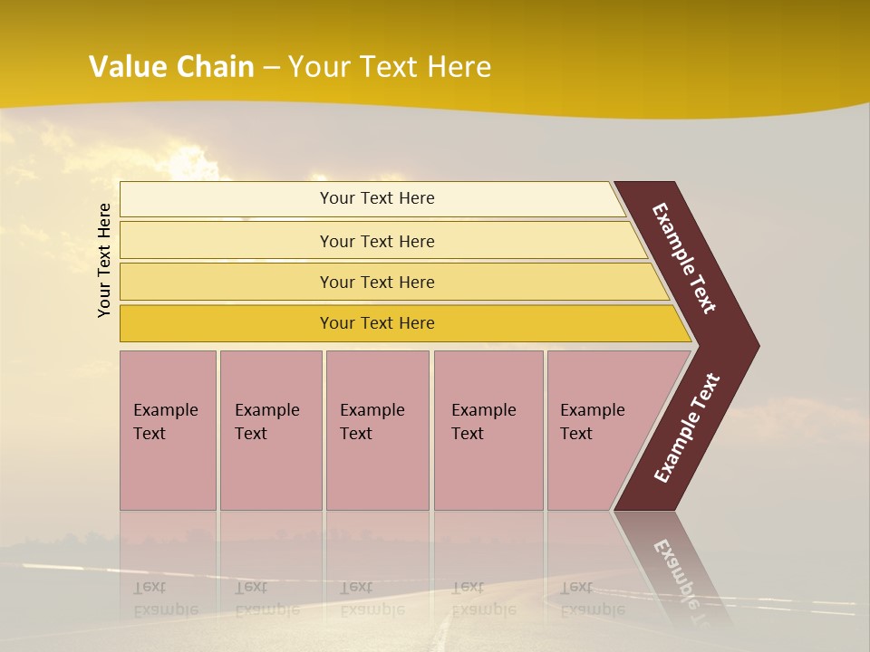 Leaf Female Yellow PowerPoint Template