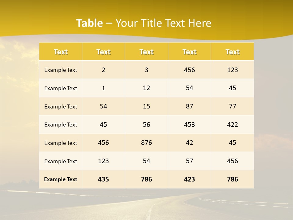 Leaf Female Yellow PowerPoint Template