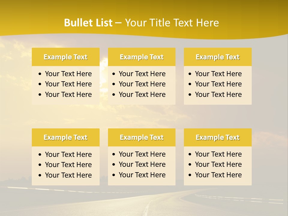Leaf Female Yellow PowerPoint Template
