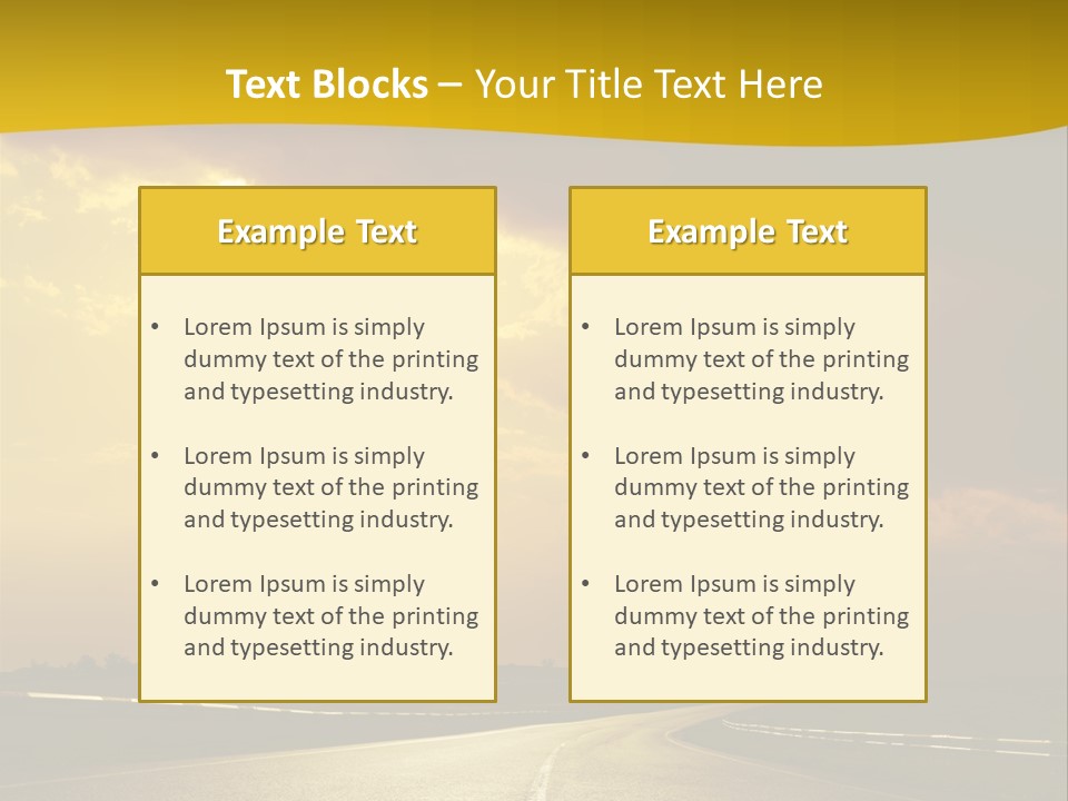 Leaf Female Yellow PowerPoint Template