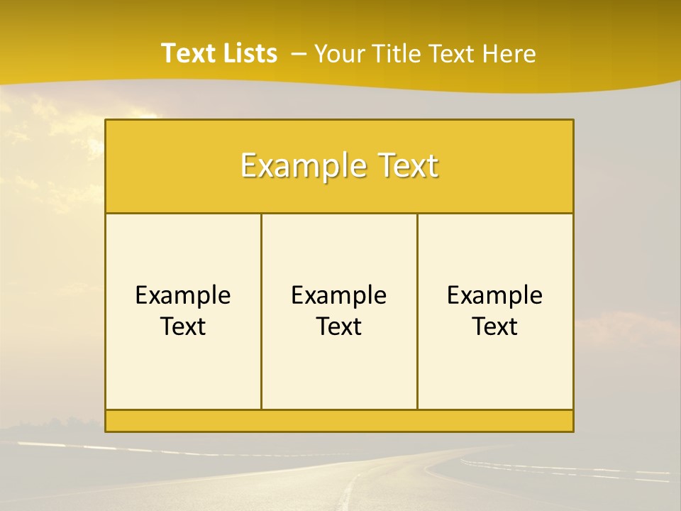 Leaf Female Yellow PowerPoint Template