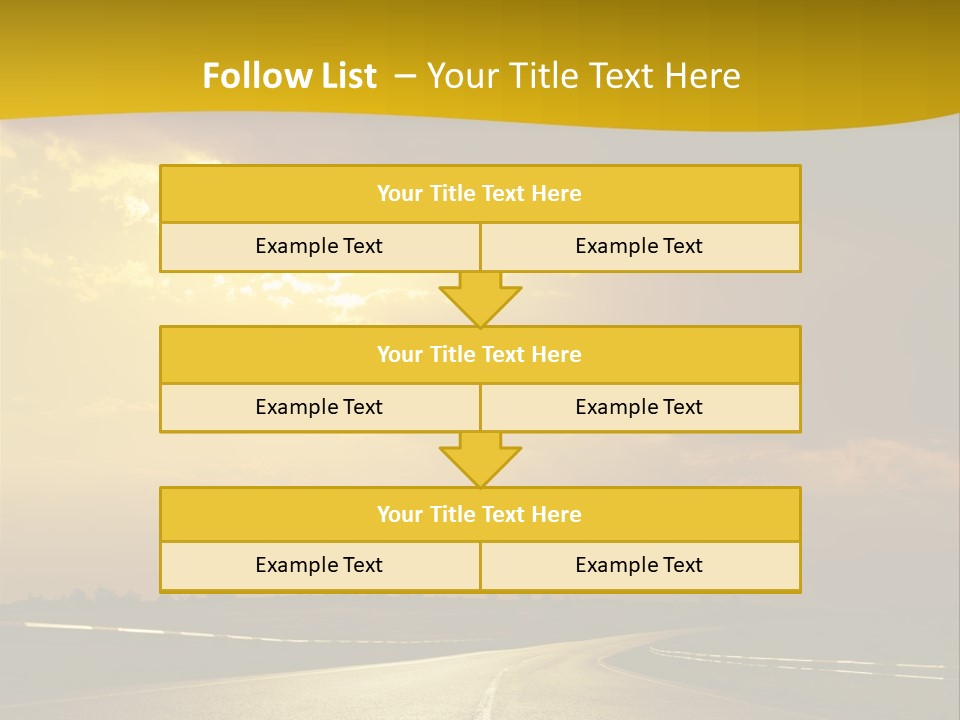 Leaf Female Yellow PowerPoint Template