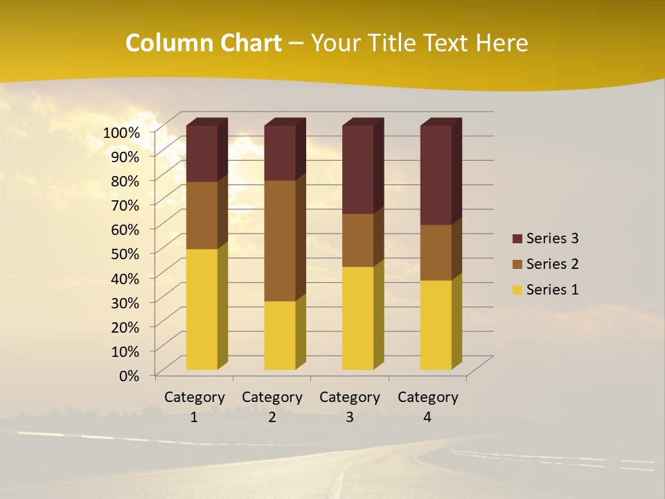 Leaf Female Yellow PowerPoint Template