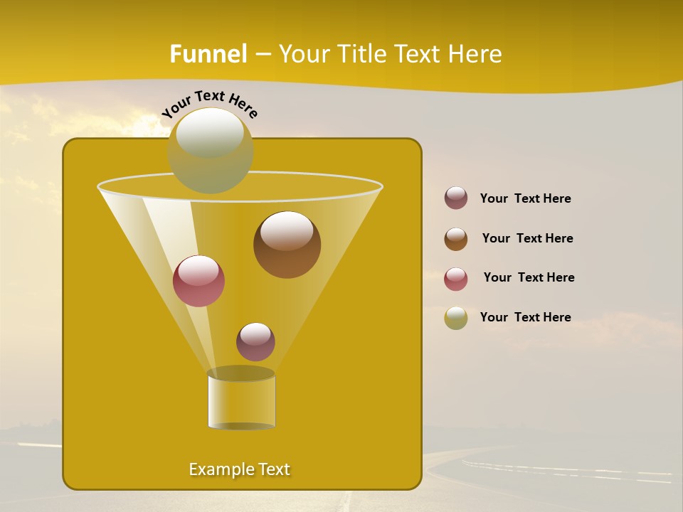 Leaf Female Yellow PowerPoint Template