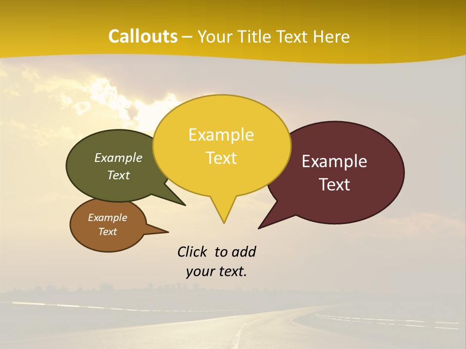 Leaf Female Yellow PowerPoint Template