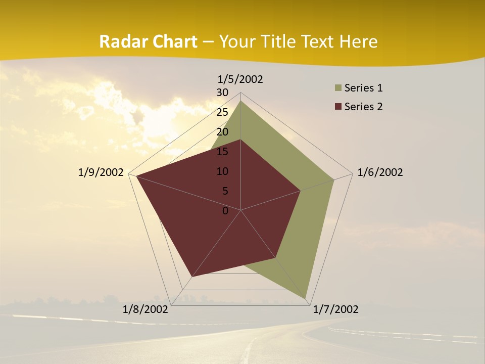Leaf Female Yellow PowerPoint Template