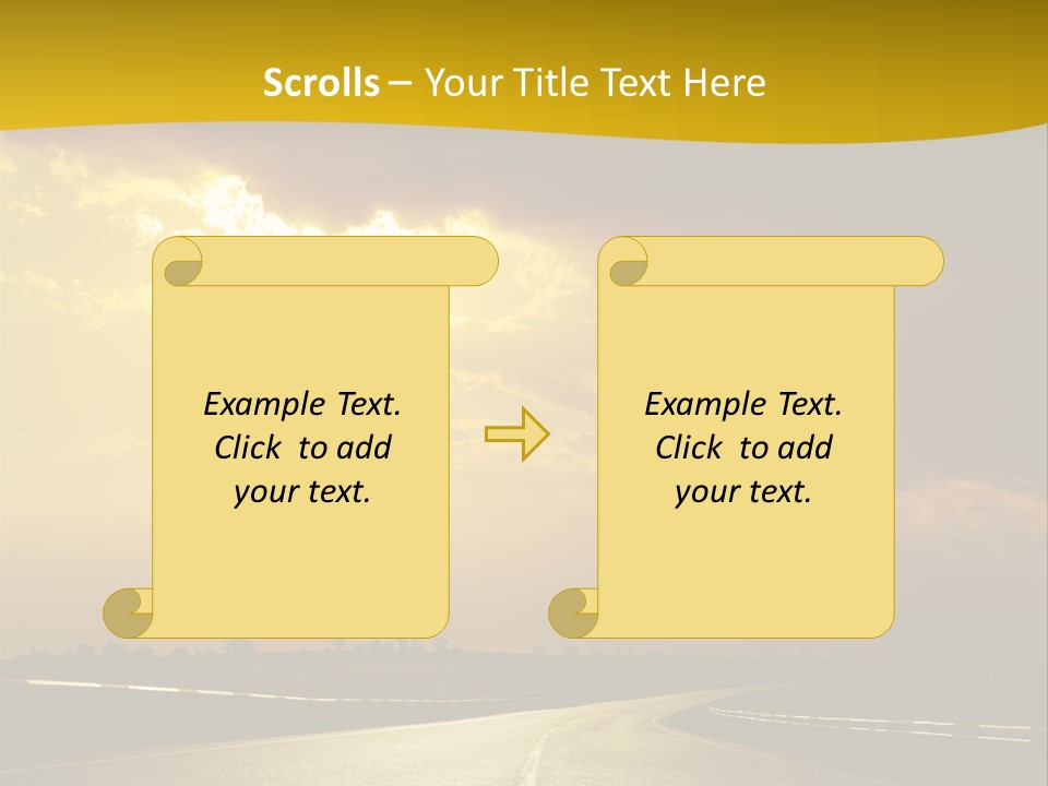 Leaf Female Yellow PowerPoint Template
