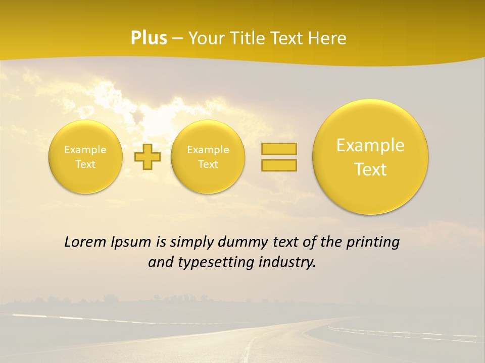 Leaf Female Yellow PowerPoint Template