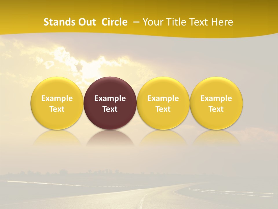 Leaf Female Yellow PowerPoint Template