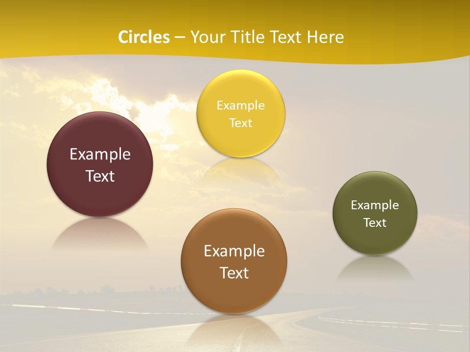 Leaf Female Yellow PowerPoint Template