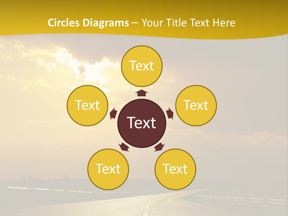 Leaf Female Yellow PowerPoint Template