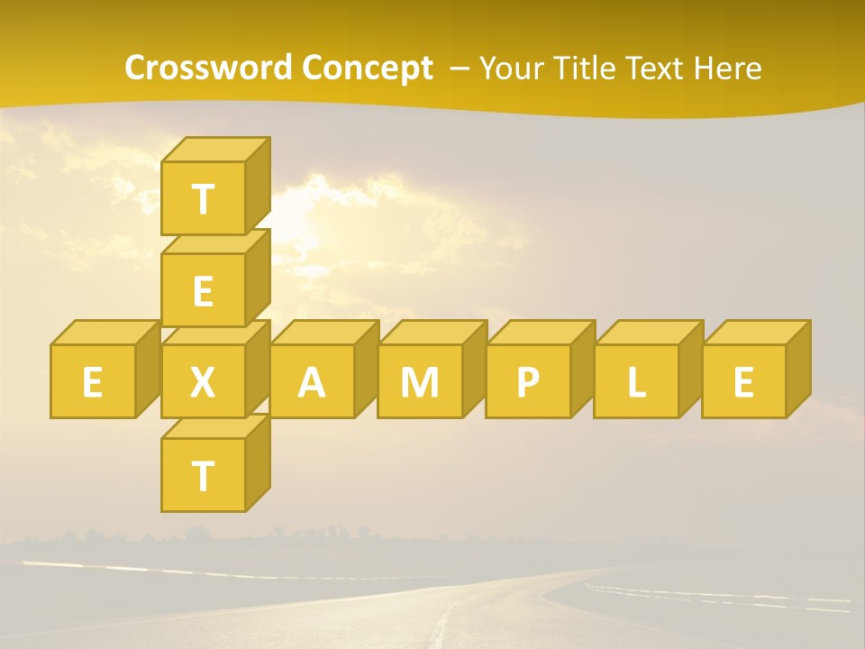 Leaf Female Yellow PowerPoint Template