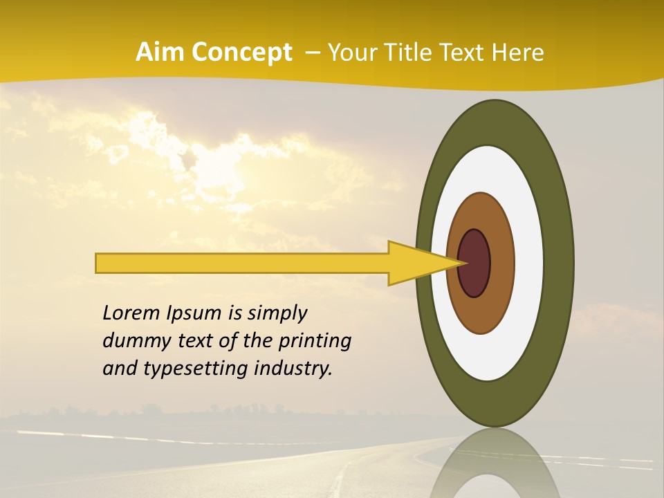 Leaf Female Yellow PowerPoint Template