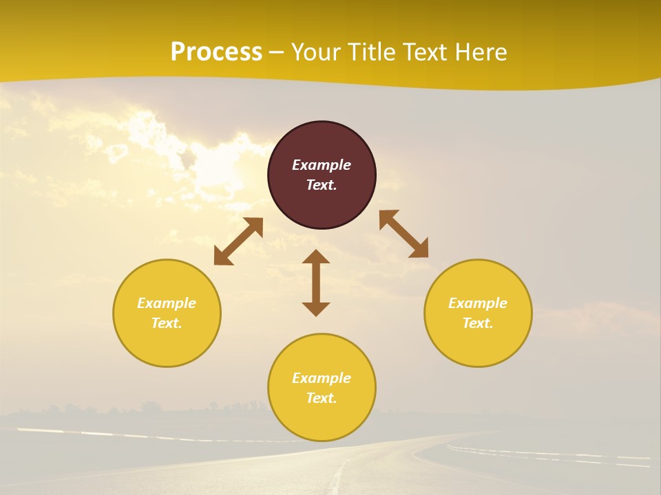 Leaf Female Yellow PowerPoint Template