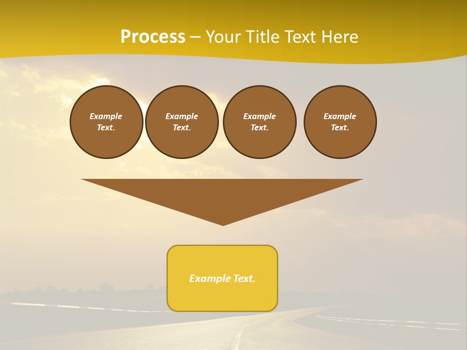 Leaf Female Yellow PowerPoint Template
