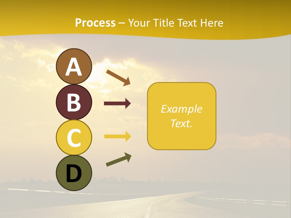 Leaf Female Yellow PowerPoint Template