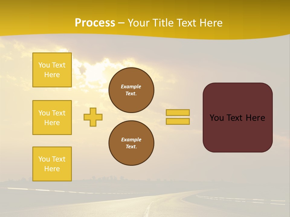 Leaf Female Yellow PowerPoint Template