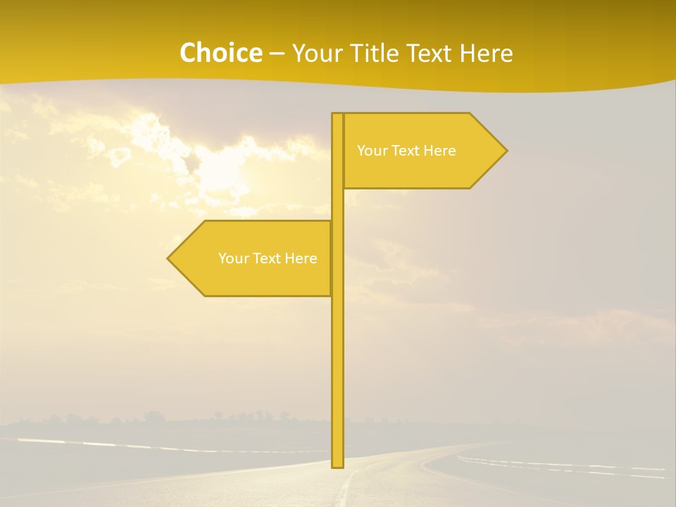 Leaf Female Yellow PowerPoint Template