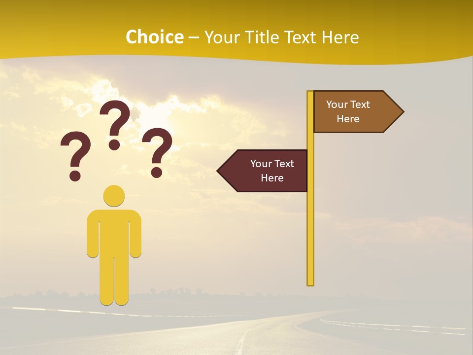 Leaf Female Yellow PowerPoint Template