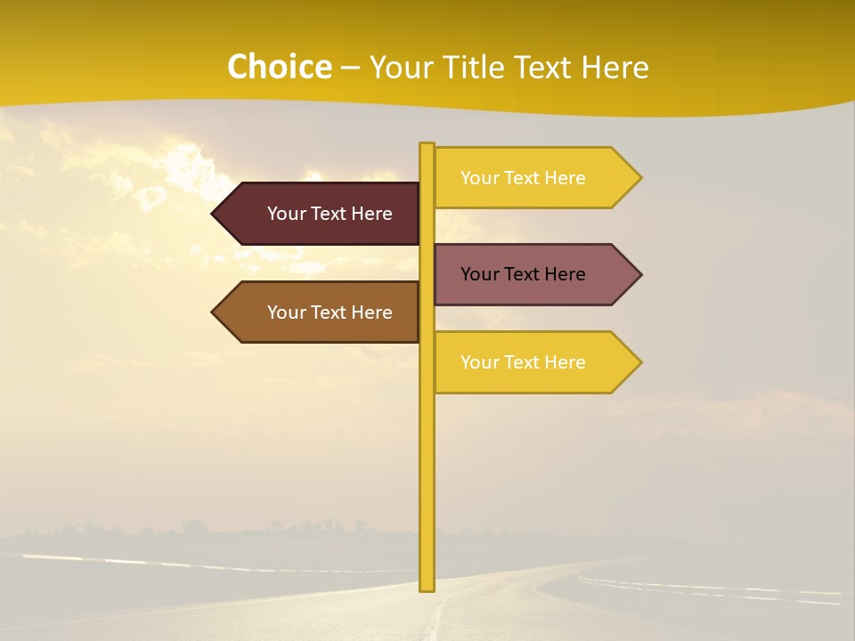 Leaf Female Yellow PowerPoint Template