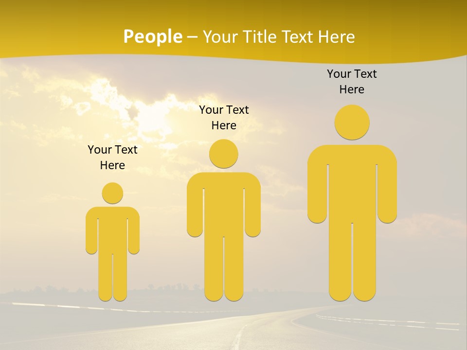 Leaf Female Yellow PowerPoint Template