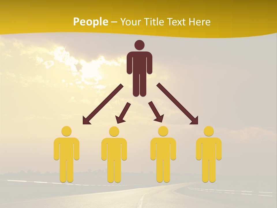 Leaf Female Yellow PowerPoint Template