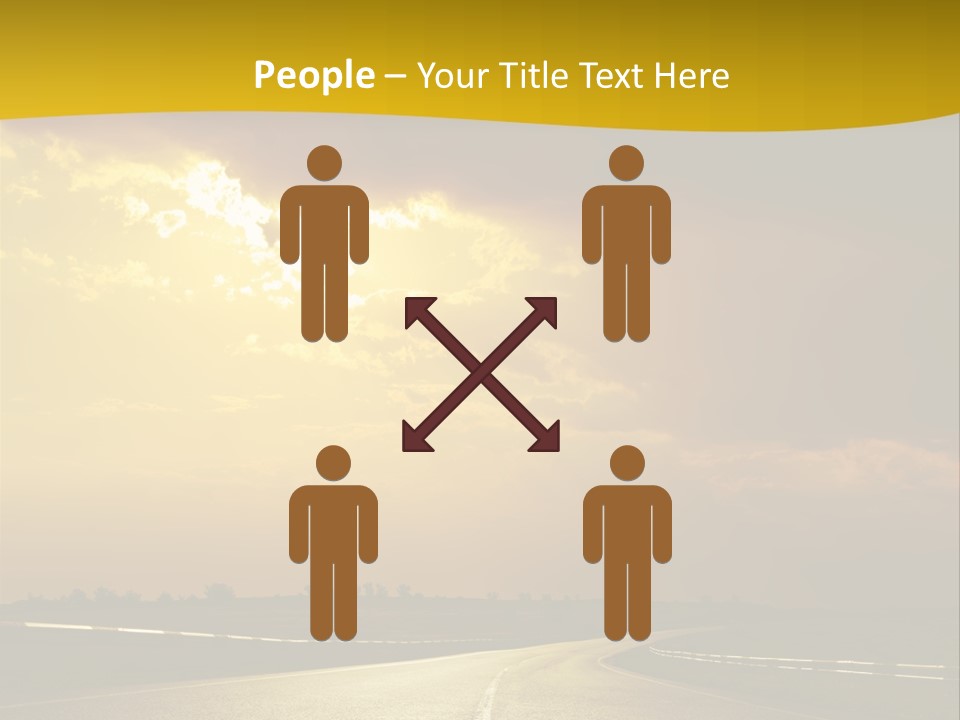 Leaf Female Yellow PowerPoint Template