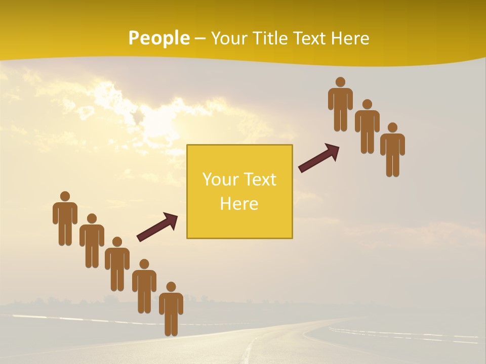 Leaf Female Yellow PowerPoint Template