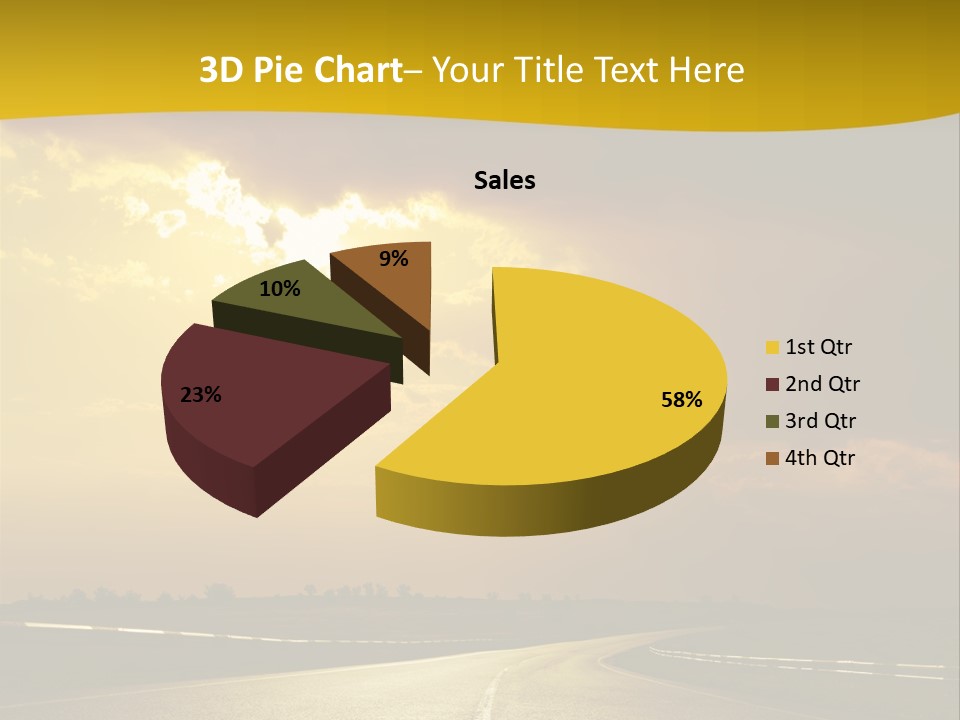 Leaf Female Yellow PowerPoint Template