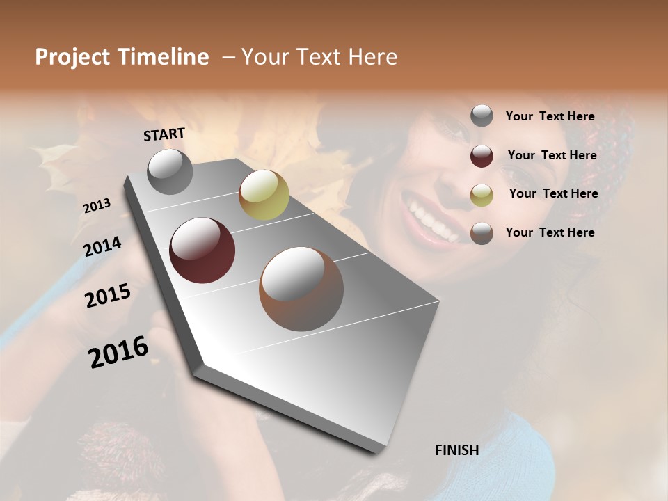 Cheerful Smiling Beautiful PowerPoint Template