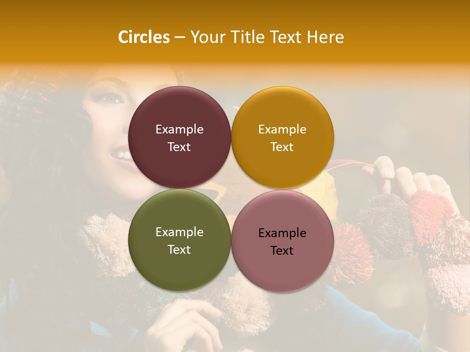 Beauty Maple Lady PowerPoint Template