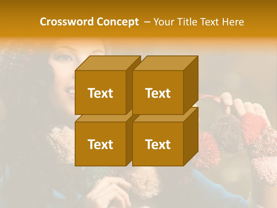 Beauty Maple Lady PowerPoint Template