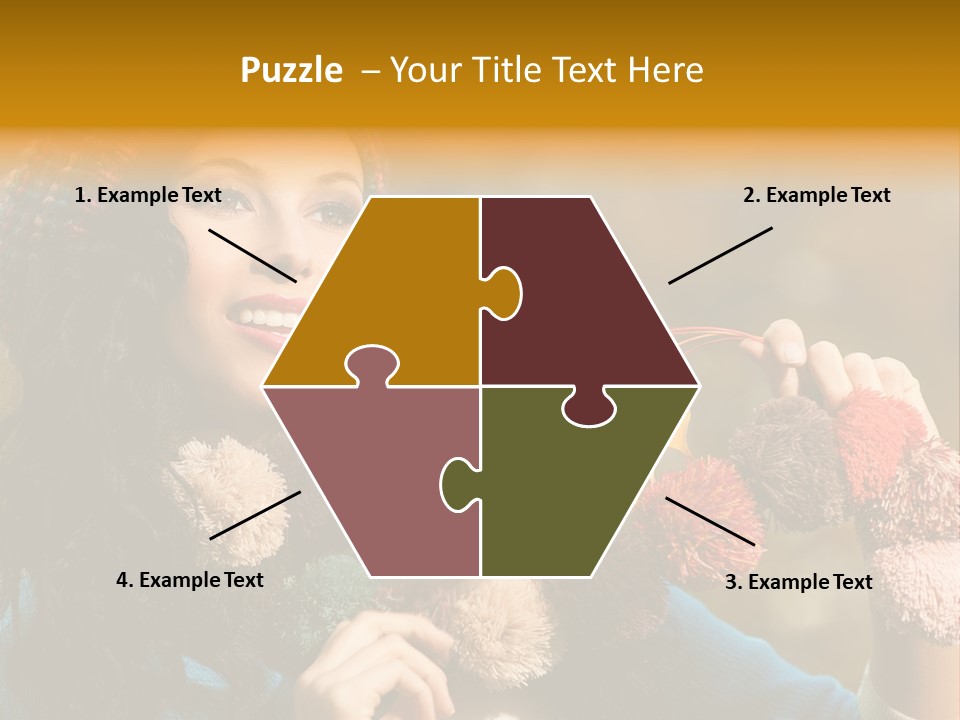 Beauty Maple Lady PowerPoint Template