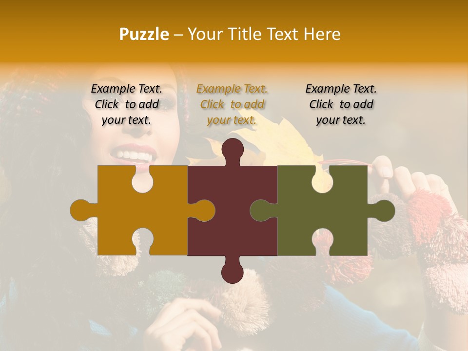 Beauty Maple Lady PowerPoint Template