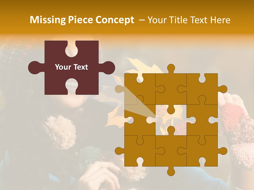 Beauty Maple Lady PowerPoint Template