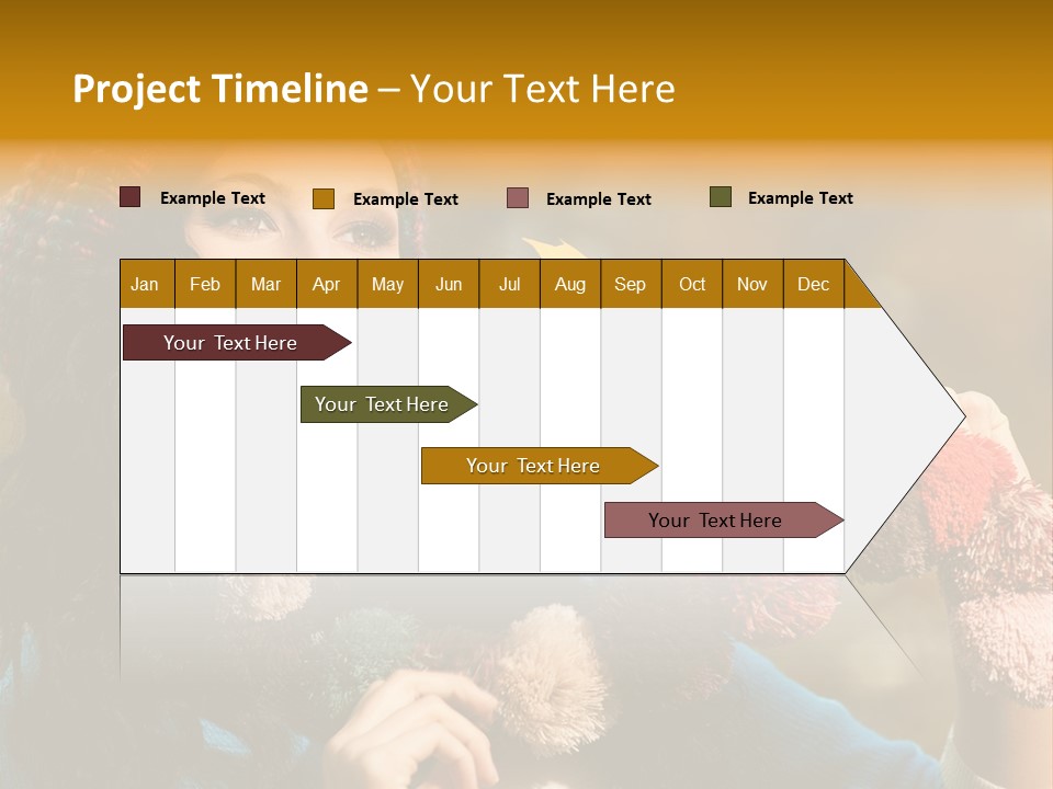 Beauty Maple Lady PowerPoint Template