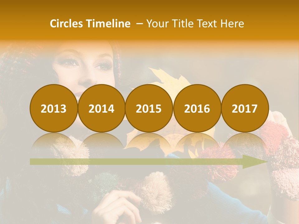 Beauty Maple Lady PowerPoint Template