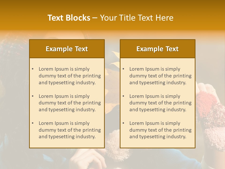 Beauty Maple Lady PowerPoint Template