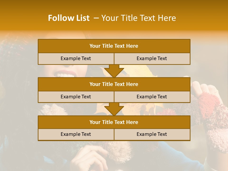 Beauty Maple Lady PowerPoint Template